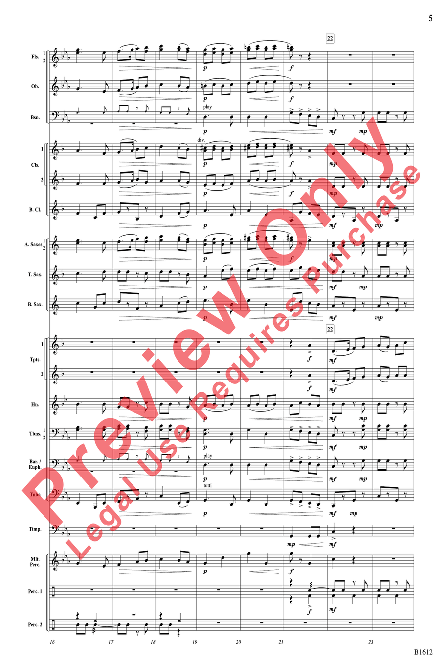 Hopak! Hopak! Concert Band scores gallery preview page 5