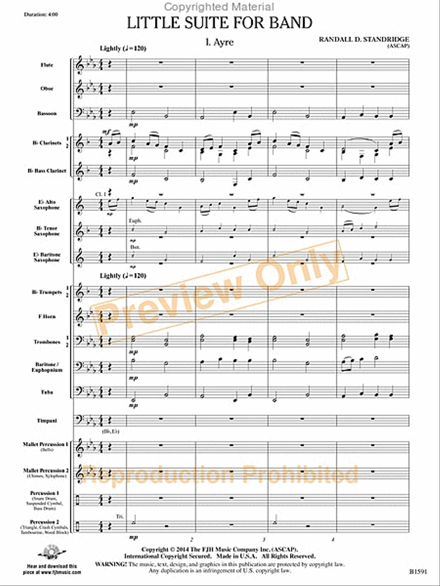 Little Suite for Band Little Suite for Band Concert Band scores gallery preview page 4