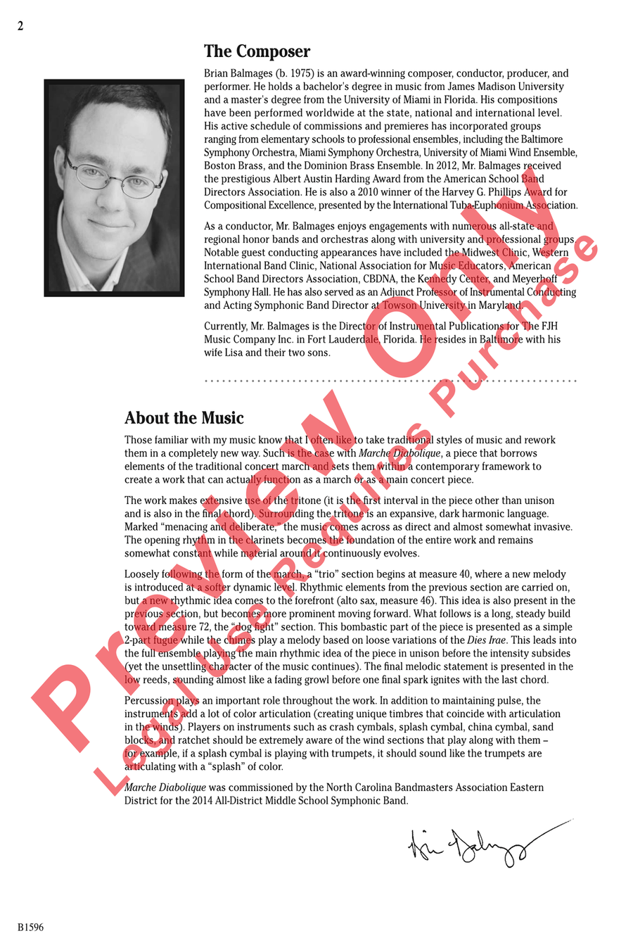 Marche Diabolique Marche Diabolique Concert Band scores gallery preview page 2