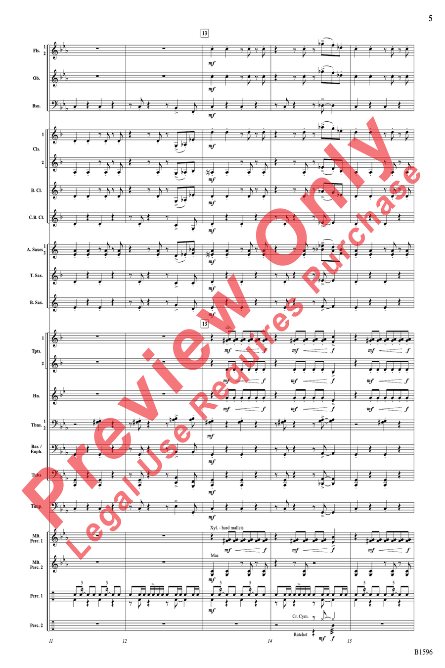 Marche Diabolique Marche Diabolique Concert Band scores gallery preview page 5