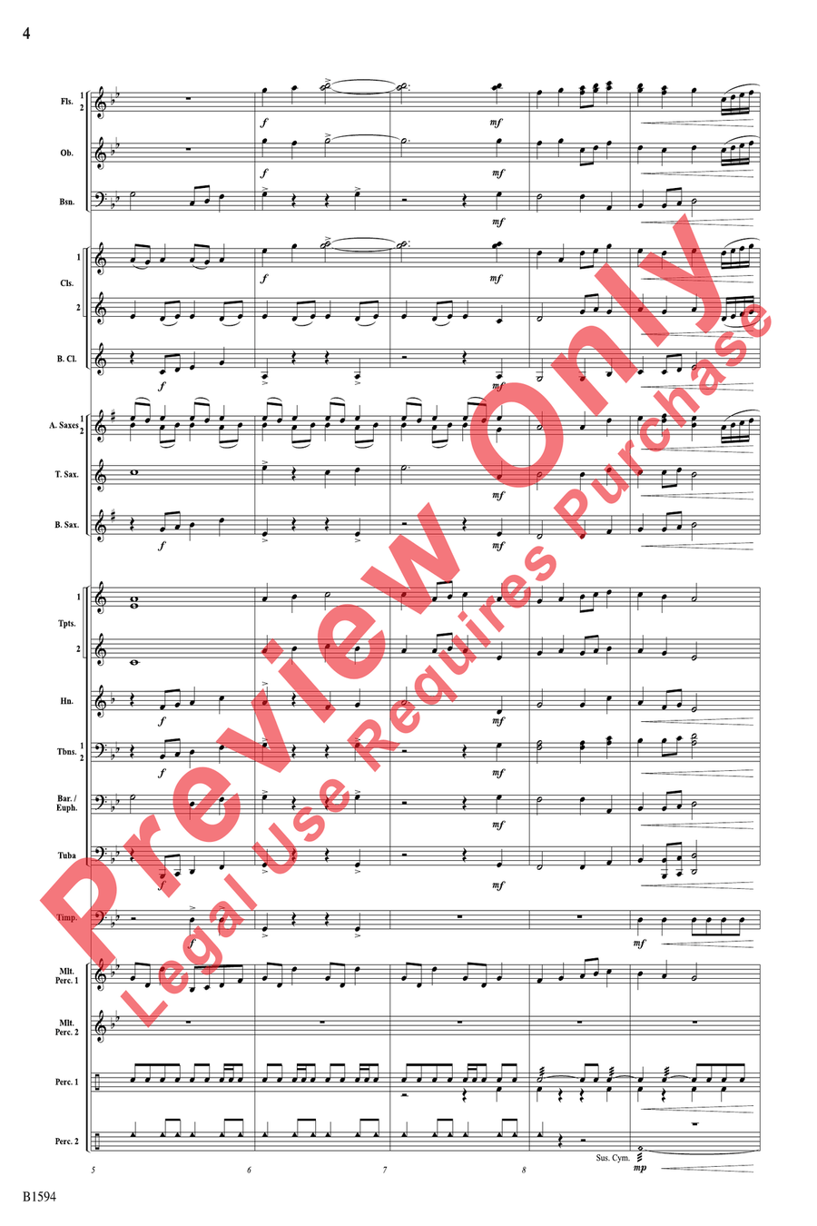 Quasar Quasar Concert Band scores gallery preview page 4