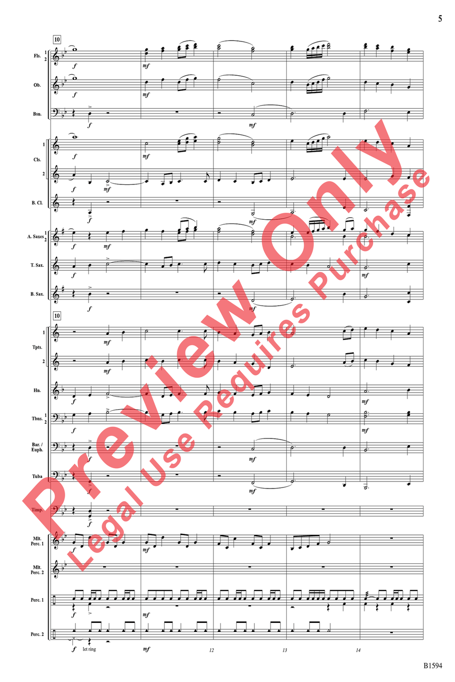 Quasar Quasar Concert Band scores gallery preview page 5