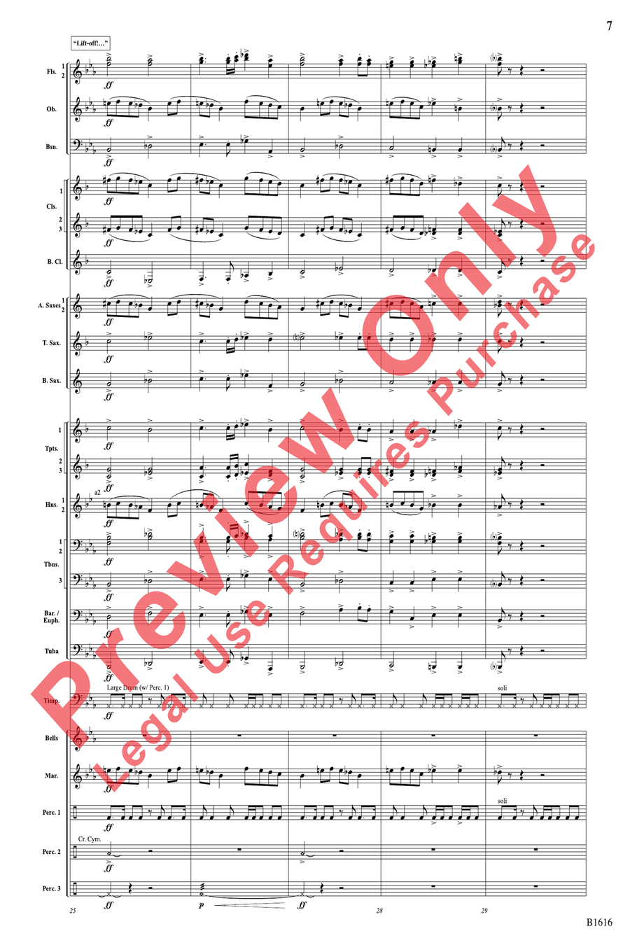 One Giant Leap One Giant Leap Concert Band scores gallery preview page 7