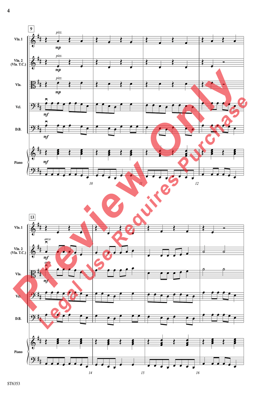 Canon Power String Orchestra scores gallery preview page 4