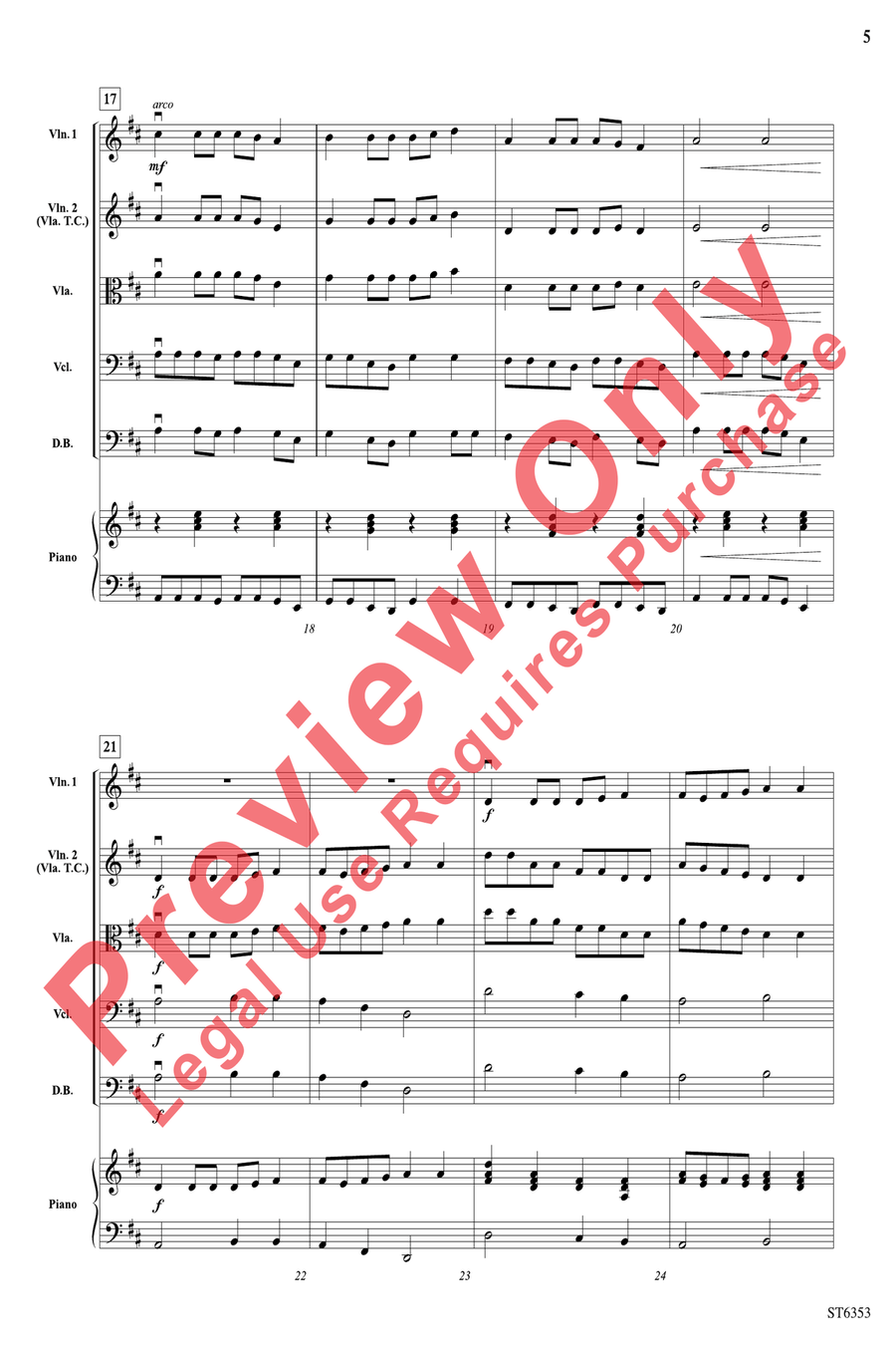 Canon Power String Orchestra scores gallery preview page 5