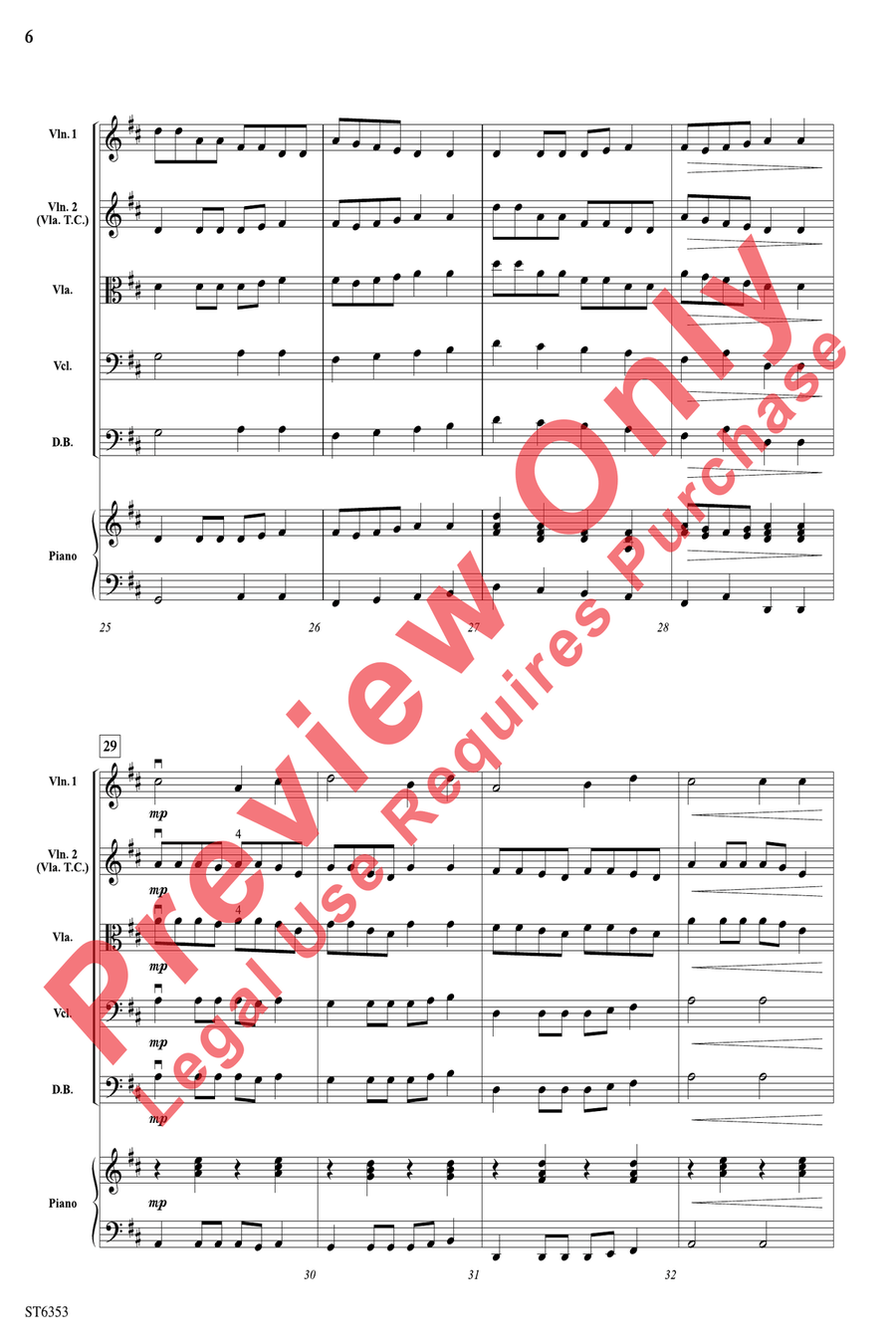 Canon Power String Orchestra scores gallery preview page 6