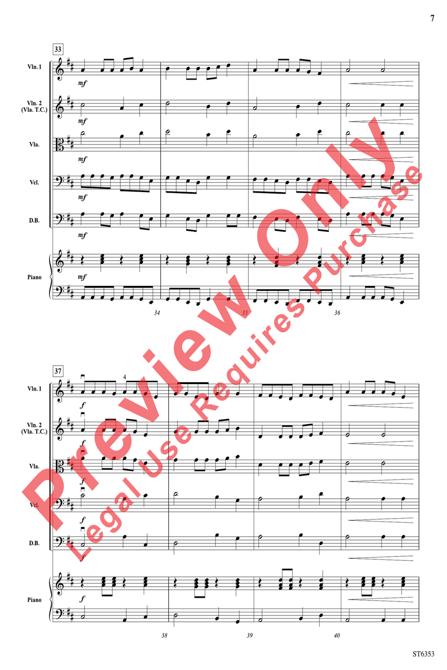 Canon Power String Orchestra scores gallery preview page 7