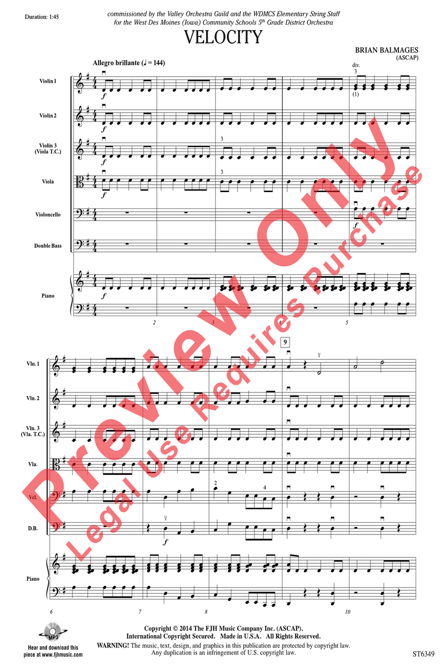 Velocity Velocity String Orchestra scores gallery preview page 4