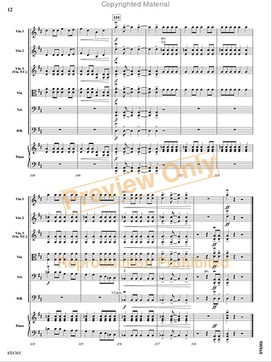 Perpetual Fiddle Motion String Orchestra scores gallery preview page 13