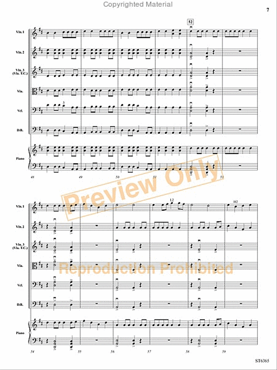 Perpetual Fiddle Motion String Orchestra scores gallery preview page 20