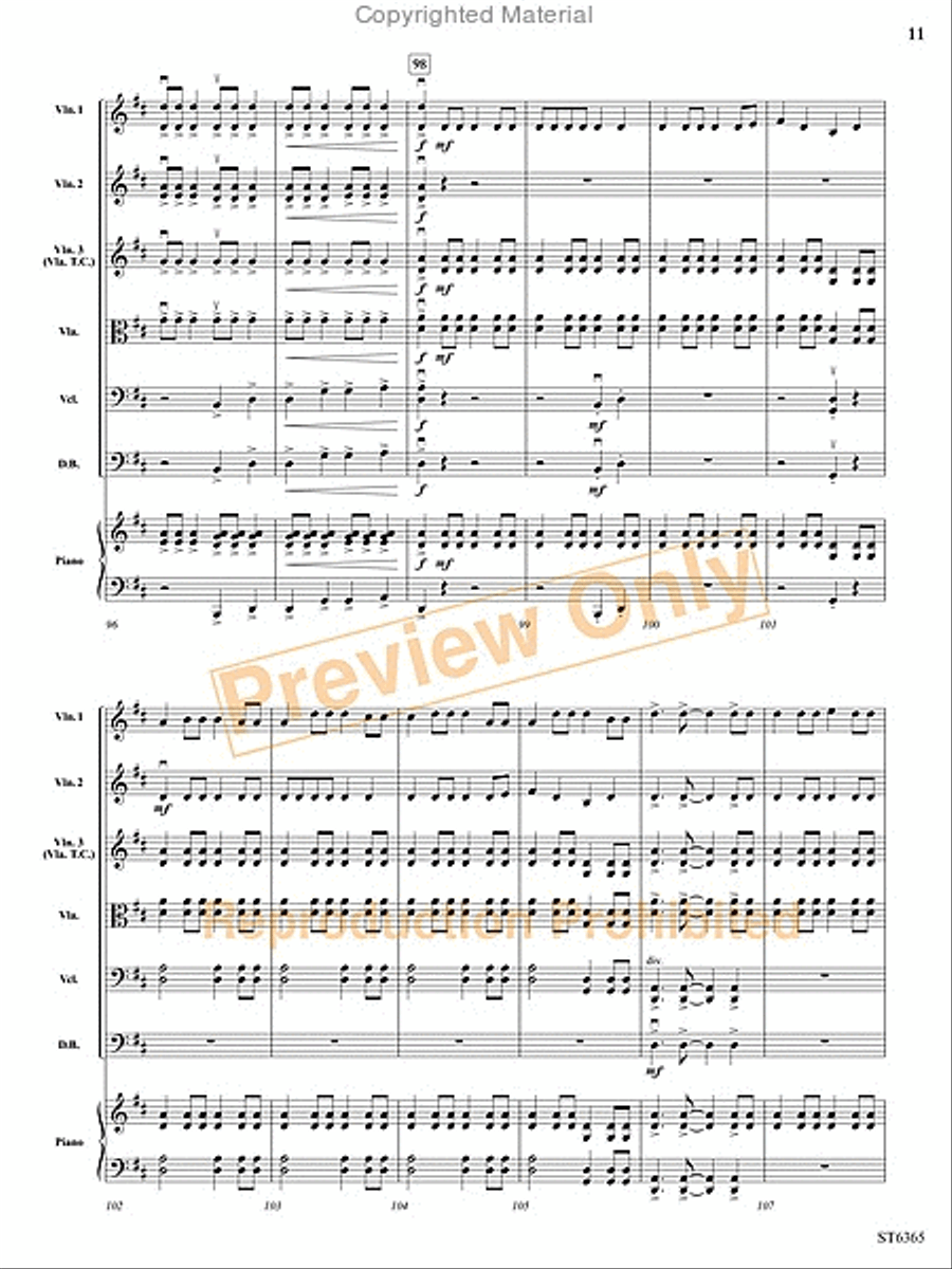 Perpetual Fiddle Motion String Orchestra scores gallery preview page 24
