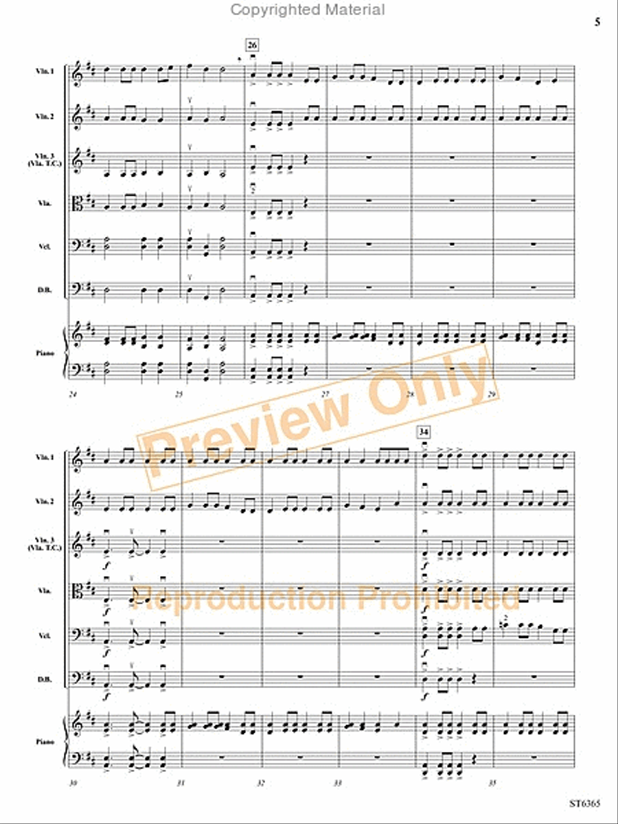 Perpetual Fiddle Motion String Orchestra scores gallery preview page 6