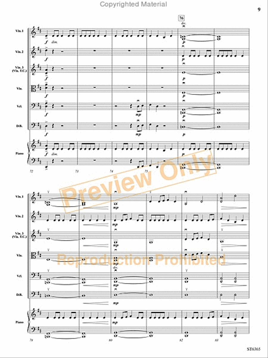 Perpetual Fiddle Motion String Orchestra scores gallery preview page 10