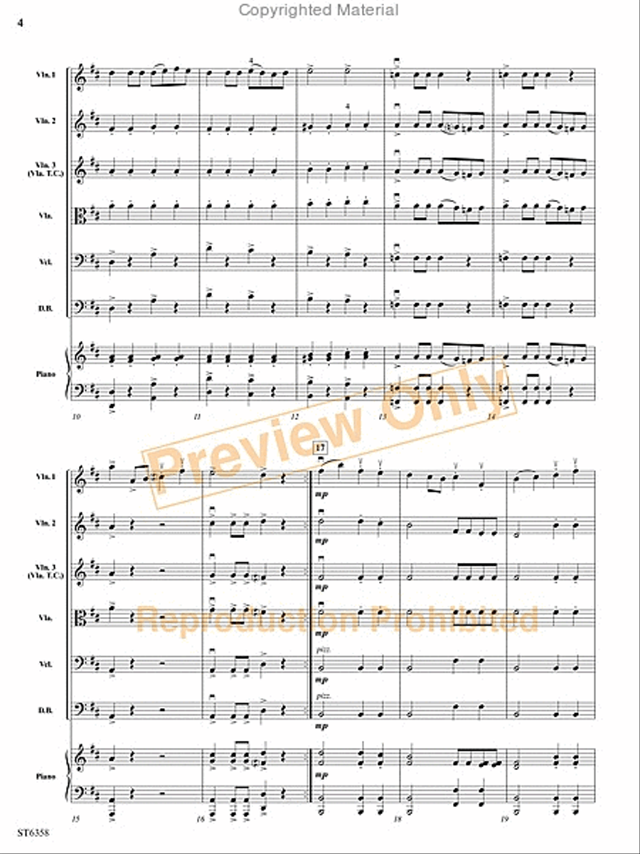 Toreador Toreador String Orchestra scores gallery preview page 17