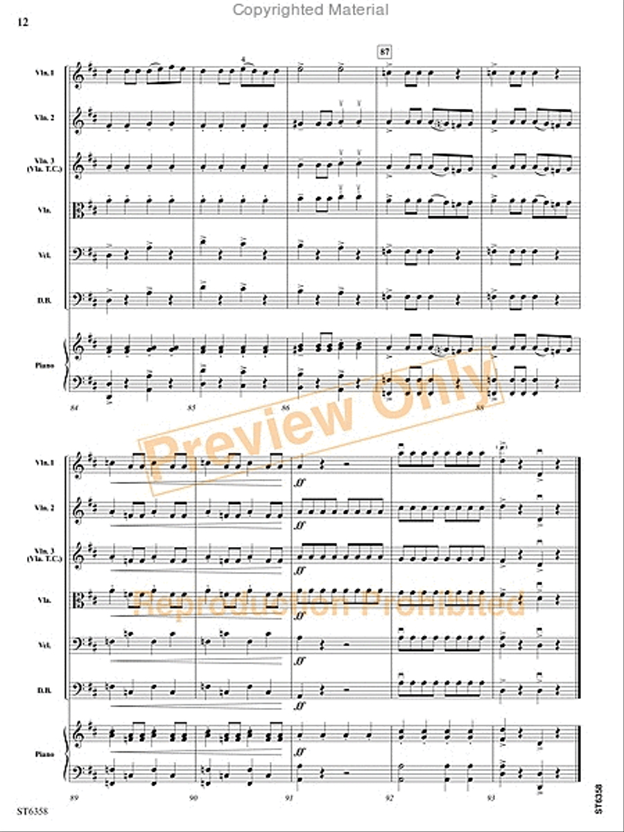 Toreador Toreador String Orchestra scores gallery preview page 25