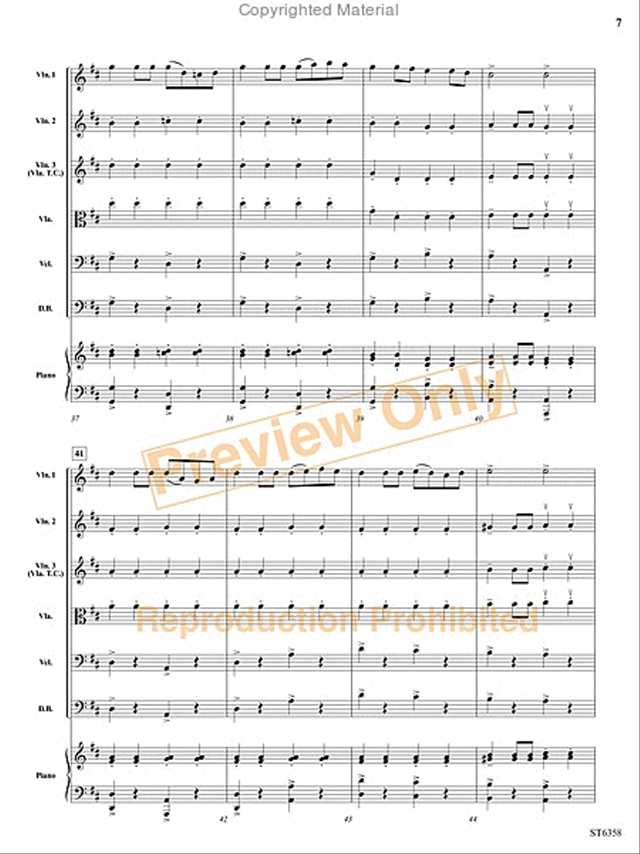Toreador Toreador String Orchestra scores gallery preview page 8