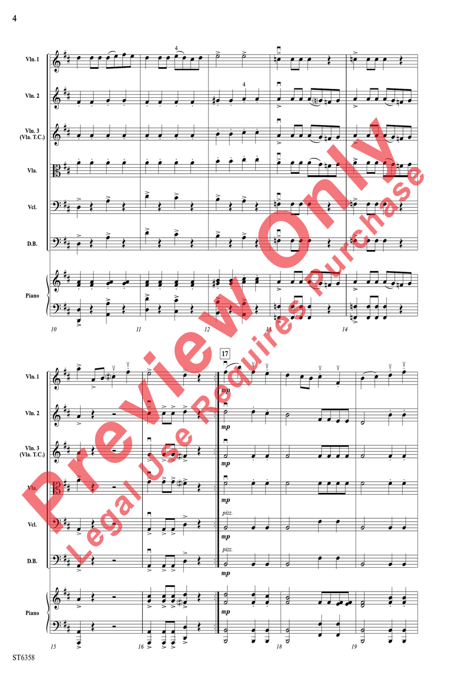 Toreador String Orchestra scores gallery preview page 4