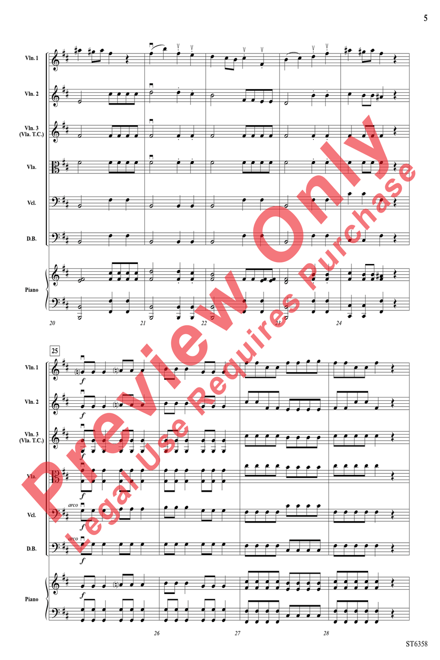 Toreador String Orchestra scores gallery preview page 5
