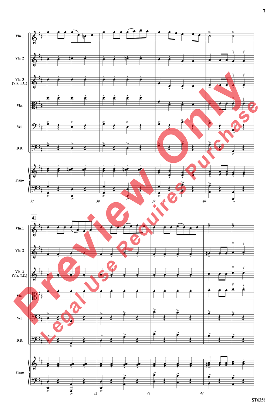 Toreador String Orchestra scores gallery preview page 7