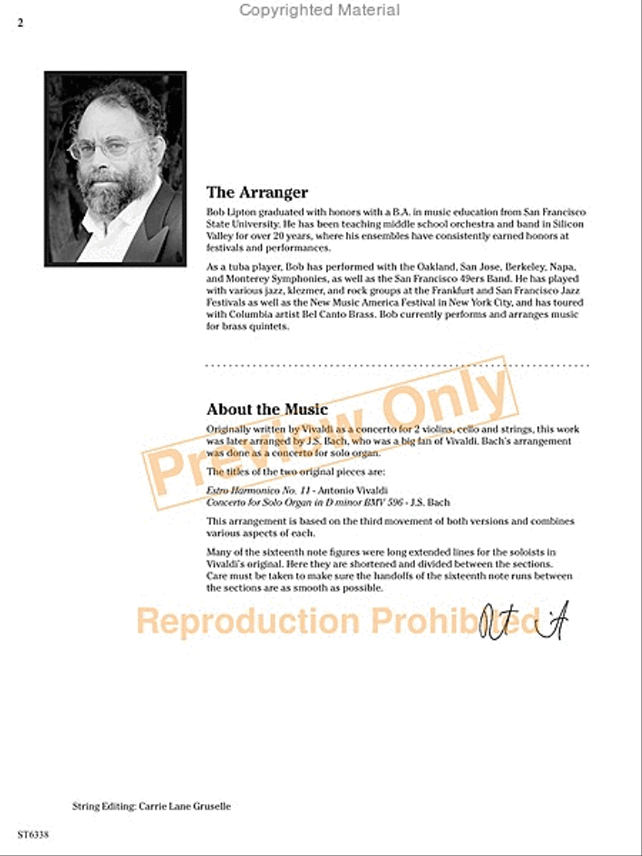 L'estro armonico L'estro armonico String Orchestra scores gallery preview page 15