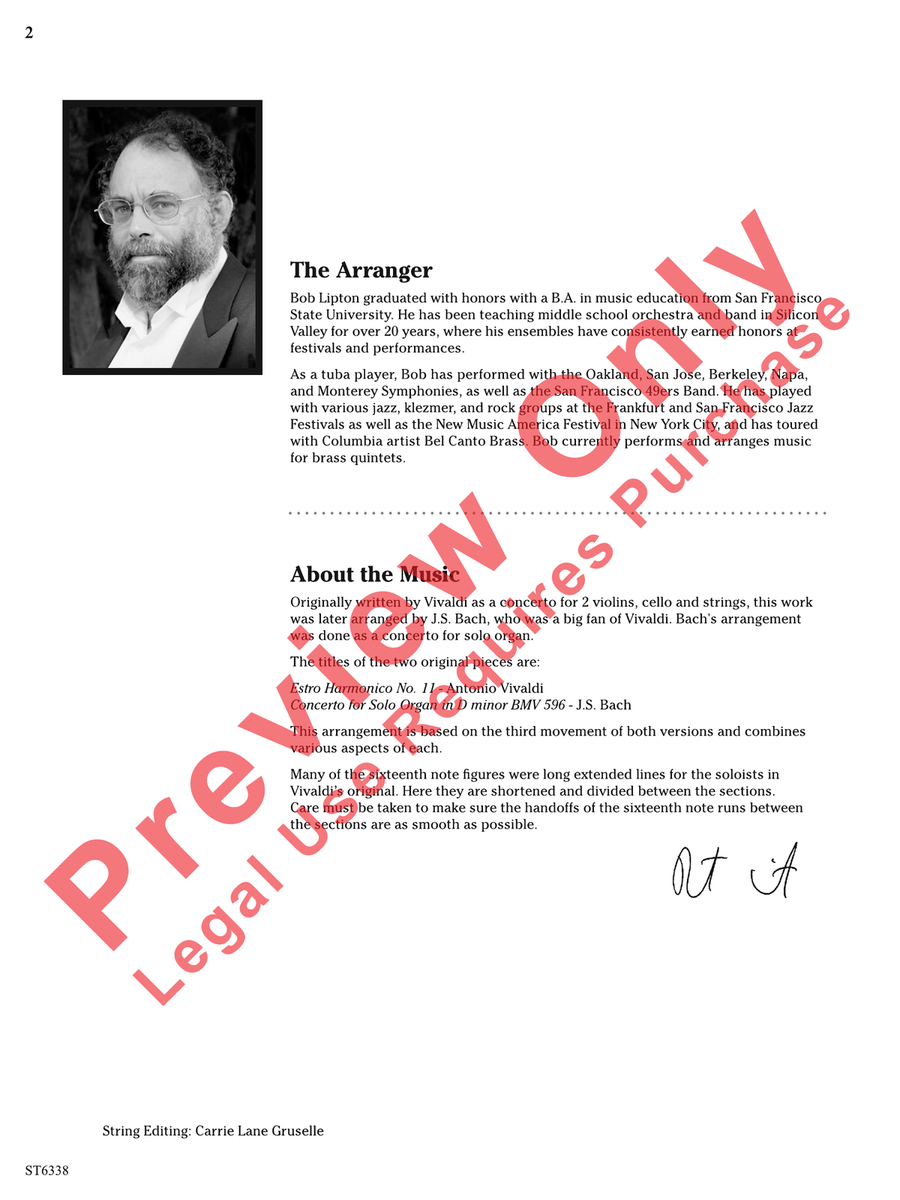 L'estro armonico L'estro armonico String Orchestra scores gallery preview page 3