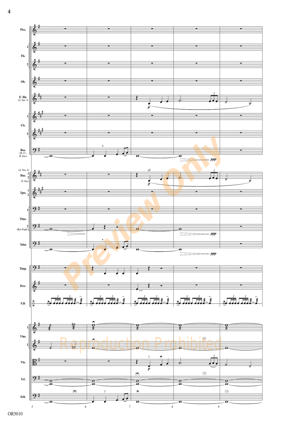 A Pirate's Legend Full Orchestra scores gallery preview page 4