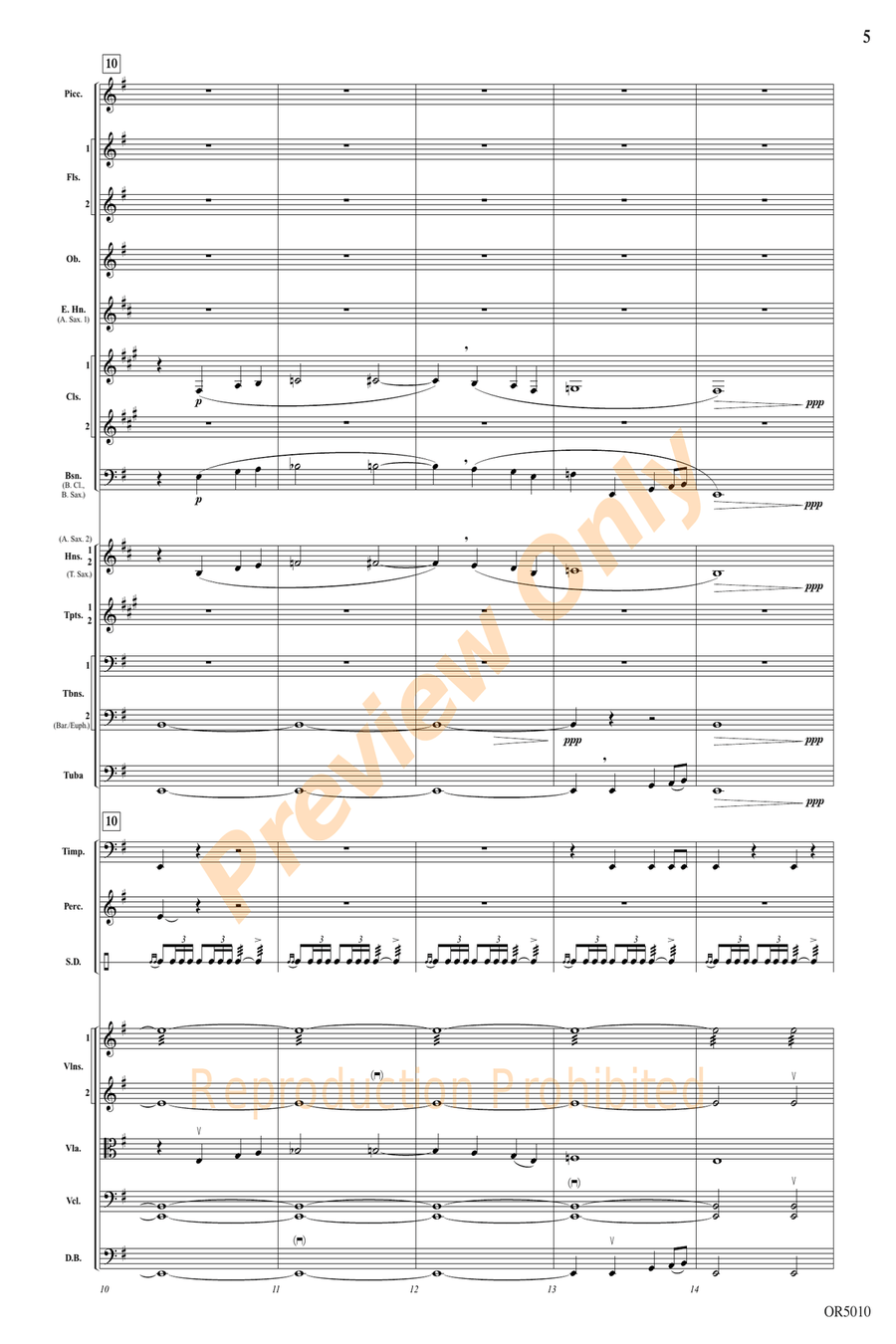A Pirate's Legend Full Orchestra scores gallery preview page 5