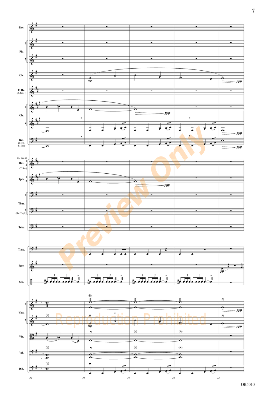 A Pirate's Legend Full Orchestra scores gallery preview page 7
