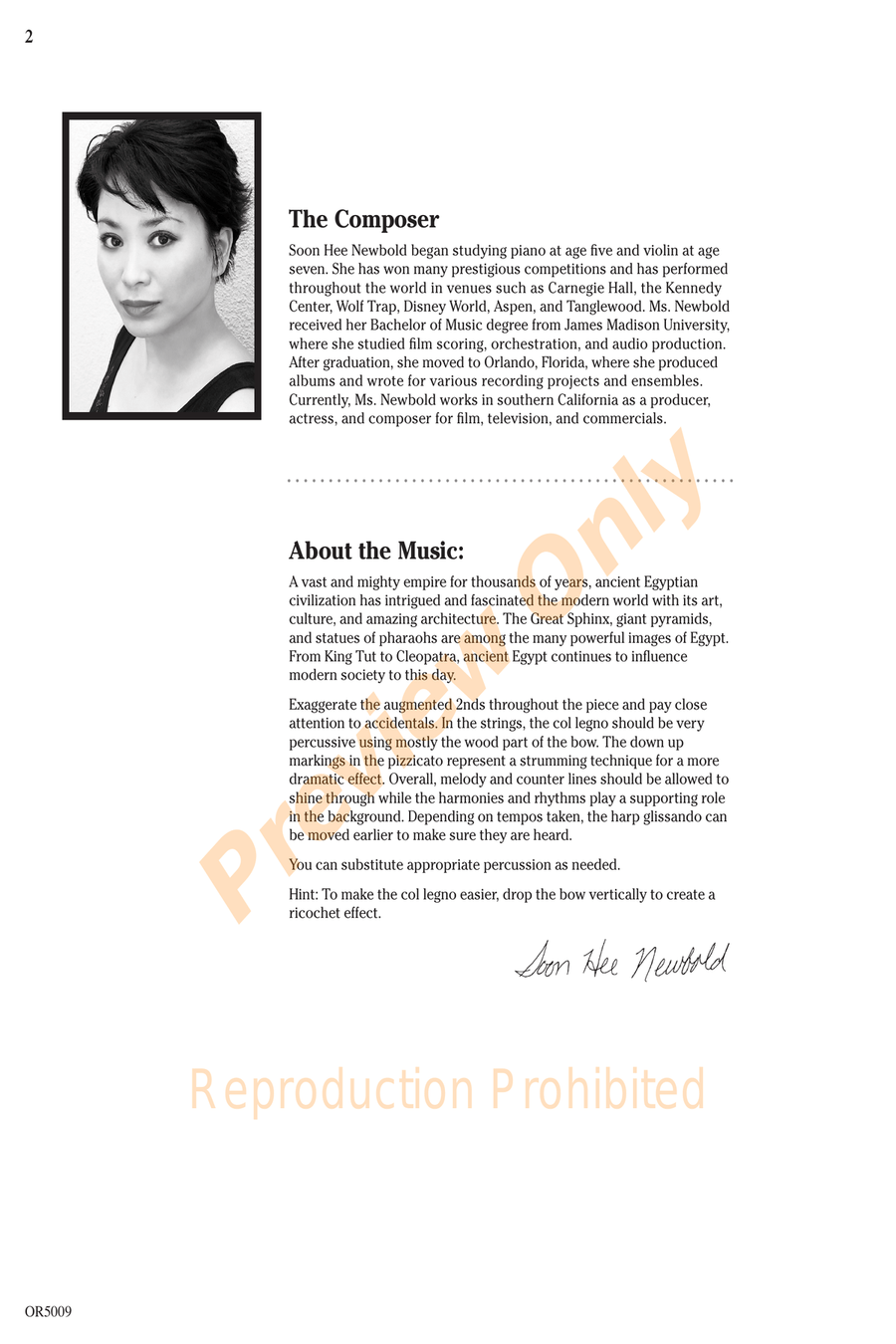 Egyptian Legacy Full Orchestra scores gallery preview page 2