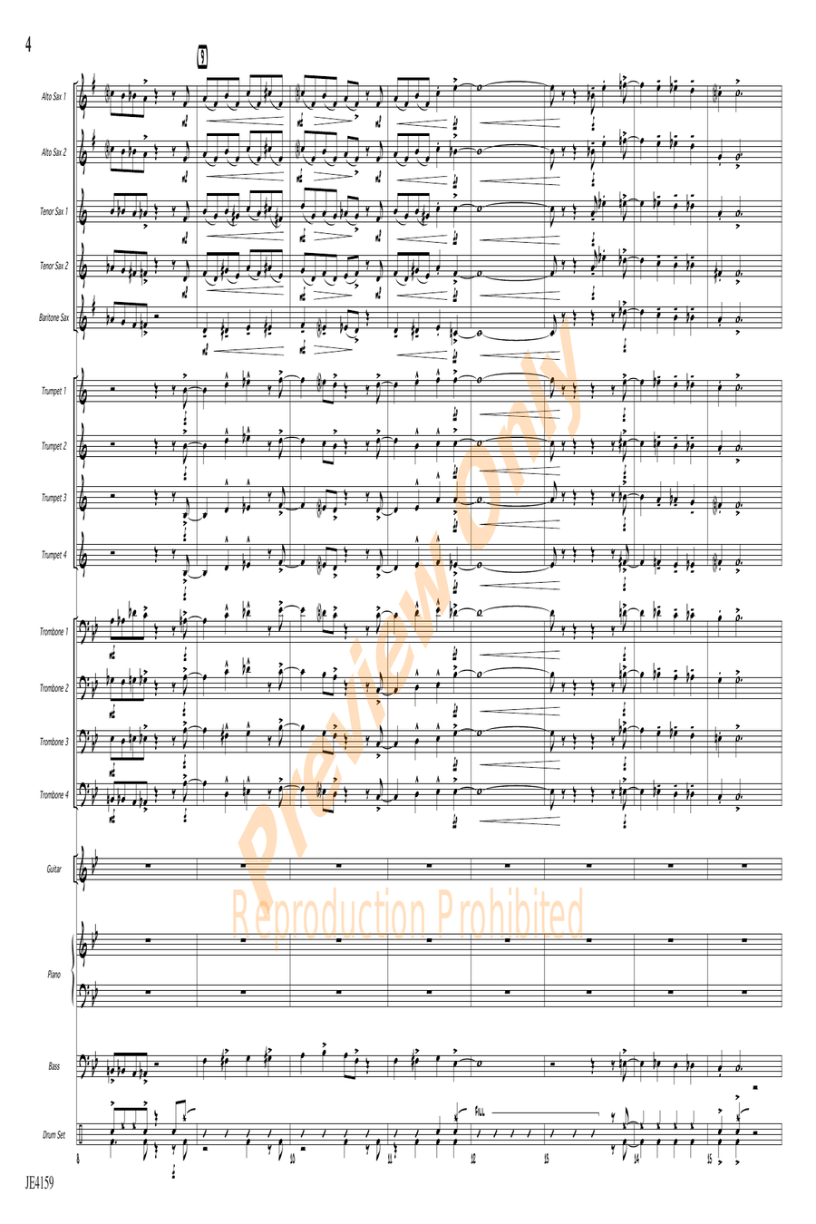 Big Clifty Breakdown Big Clifty Breakdown Jazz Ensemble scores gallery preview page 4