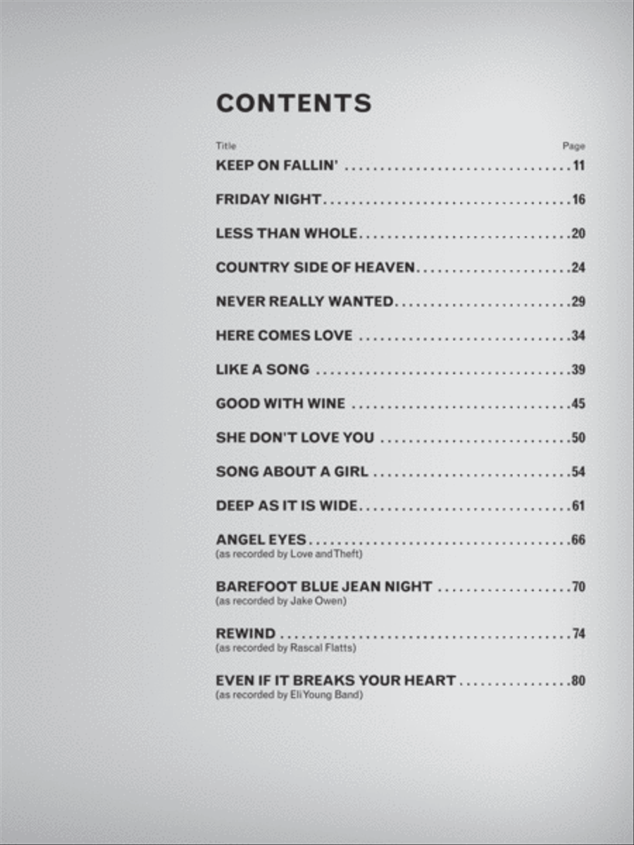 Eric Paslay Electric Guitar scores gallery preview page 3