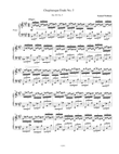 Chopinesque Etude No. 5 in A