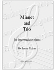 Minuet and trio for piano solo