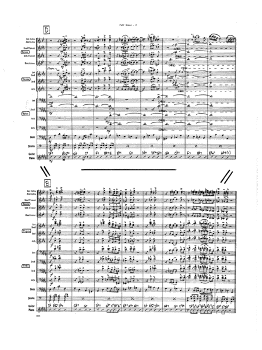 Don't Git Sassy - Full Score Jazz Ensemble scores gallery preview page 5