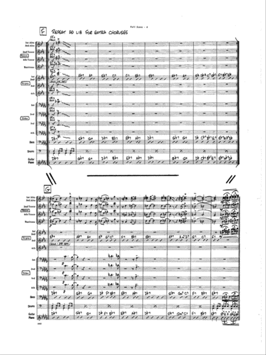 Don't Git Sassy - Full Score Jazz Ensemble scores gallery preview page 6
