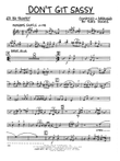 Don't Git Sassy - 4th Bb Trumpet