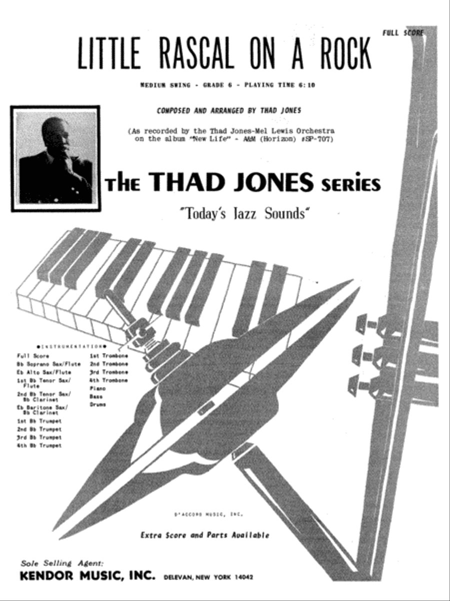 Little Rascal On A Rock - Full Score Jazz Ensemble scores gallery preview page 1