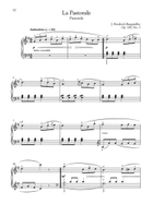 Burgmüller – 25 Progressive Studies, Opus 100 Piano Method scores gallery preview page 7