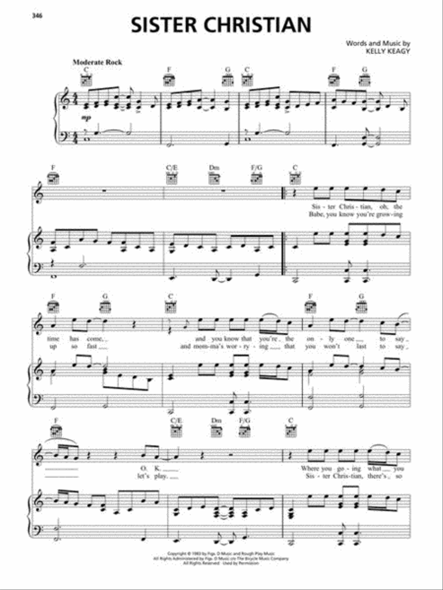 Songs of the 1980s Songs of the 1980s Piano, Vocal, Guitar scores gallery preview page 7