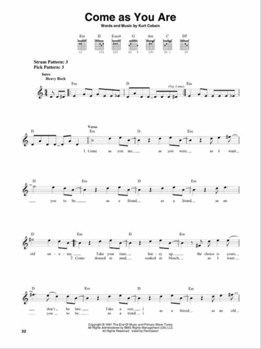 Best Rock Songs for Easy Guitar Easy Guitar scores gallery preview page 3