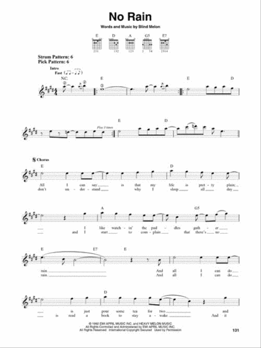 Best Rock Songs for Easy Guitar Easy Guitar scores gallery preview page 5