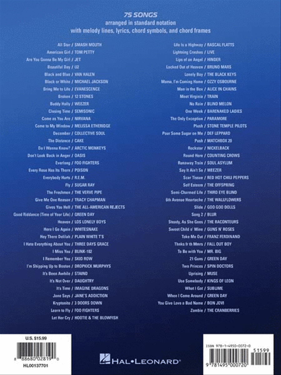 Best Rock Songs for Easy Guitar Easy Guitar scores gallery preview page 6
