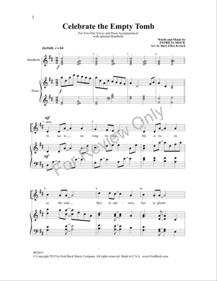 Celebrate the Empty Tomb Celebrate the Empty Tomb 2-Part scores gallery preview page 2