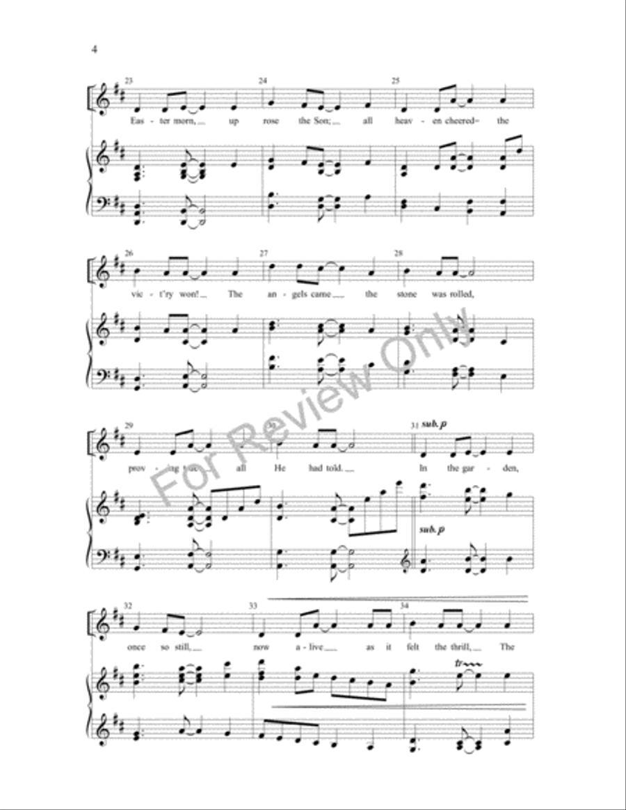 Celebrate the Empty Tomb Celebrate the Empty Tomb 2-Part scores gallery preview page 4