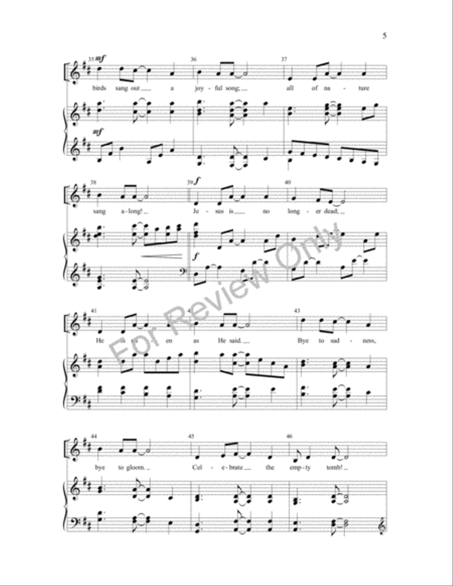 Celebrate the Empty Tomb Celebrate the Empty Tomb 2-Part scores gallery preview page 5