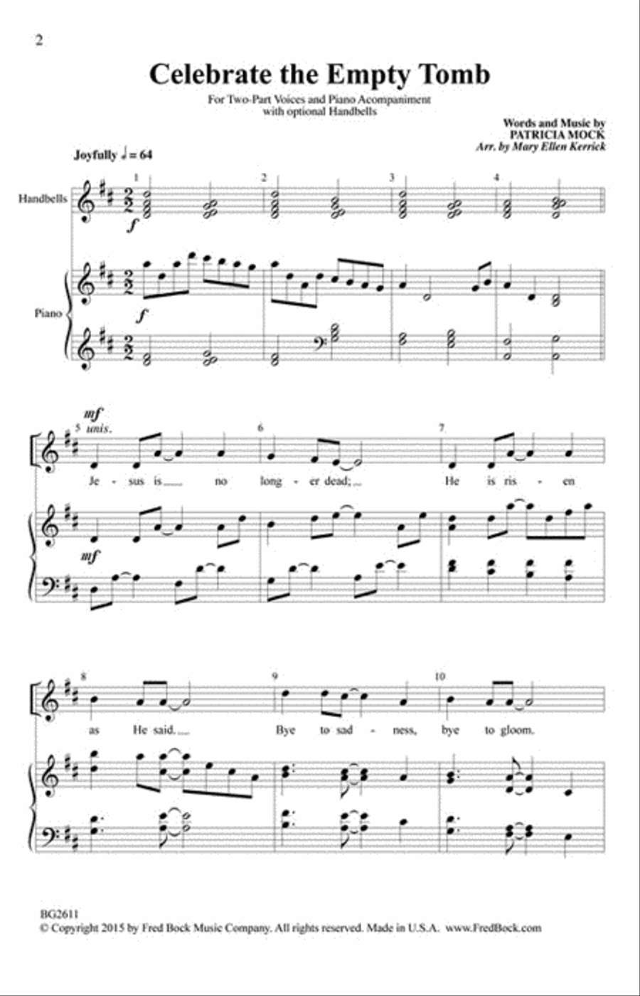 Celebrate the Empty Tomb Celebrate the Empty Tomb 2-Part scores gallery preview page 9