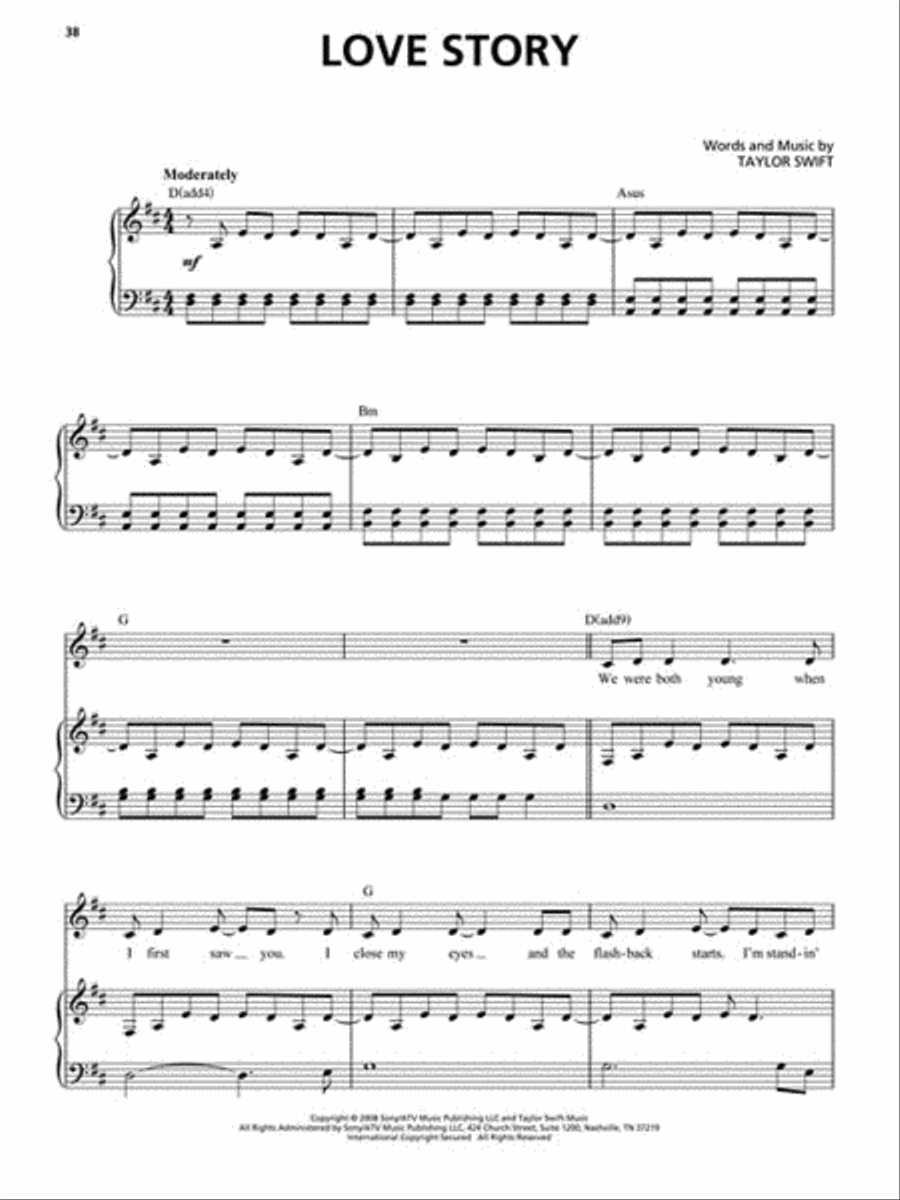 Taylor Swift - Original Keys for Singers Voice scores gallery preview page 3