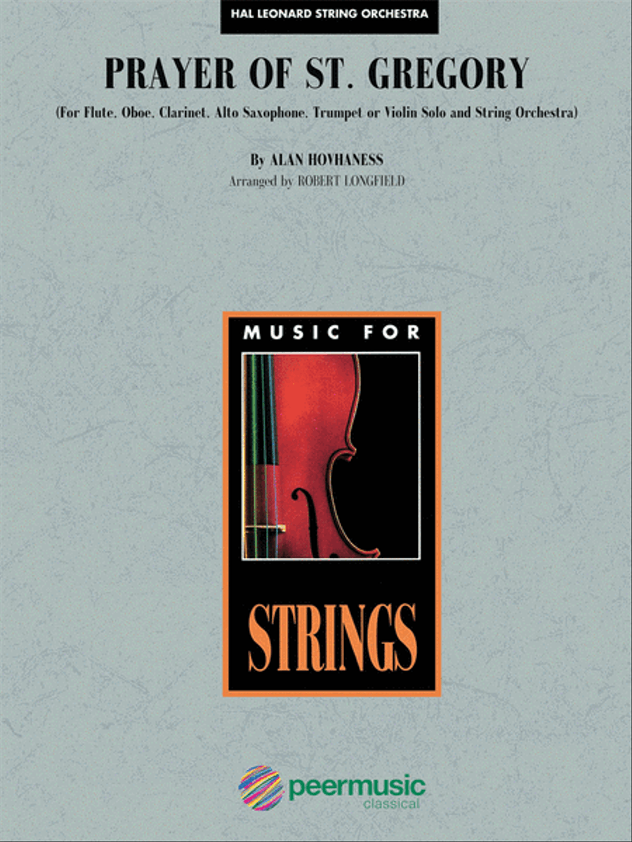 Prayer of St. Gregory (Educational Edition) String Orchestra scores gallery preview page 1