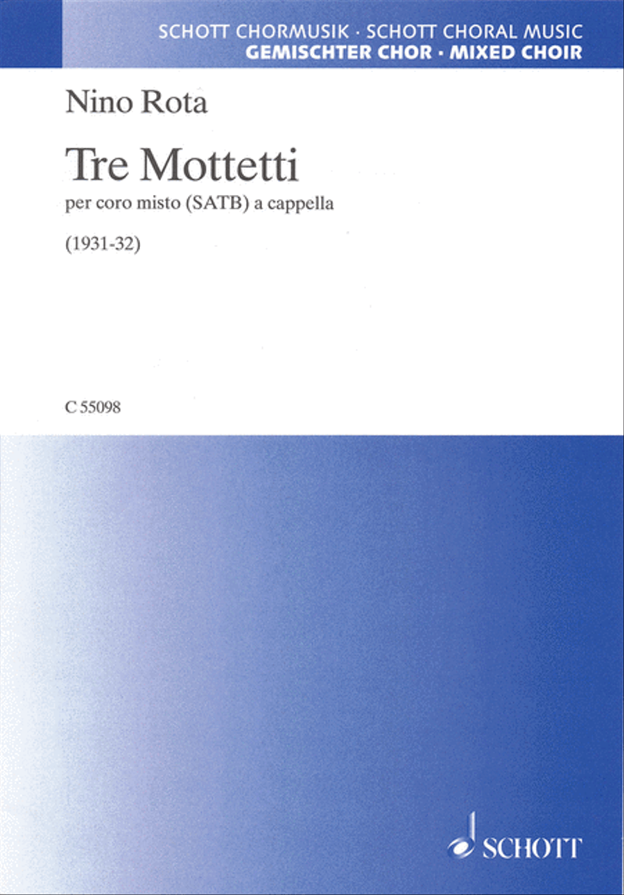 Tre Mottetti Tre Mottetti 4-Part scores gallery preview page 1