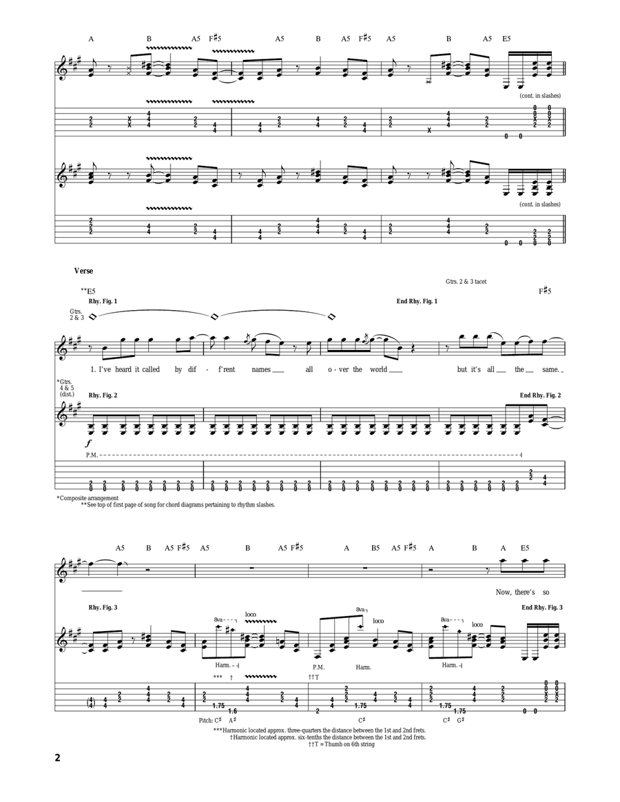 One Way To Rock One Way To Rock Acoustic Guitar scores gallery preview page 2